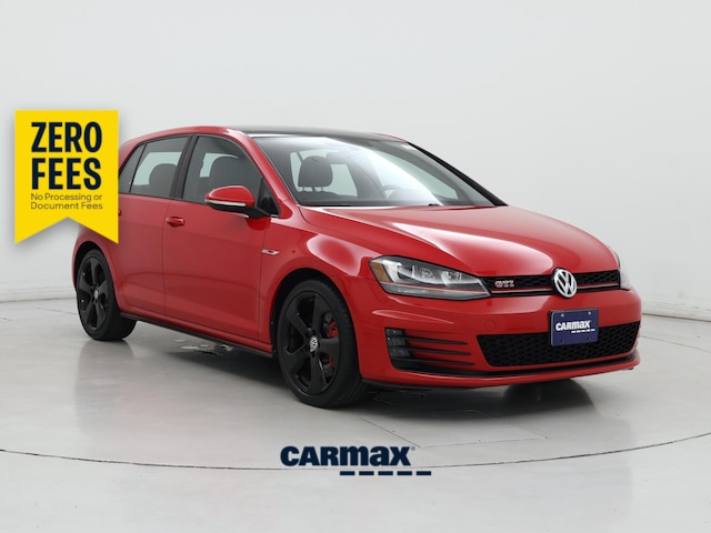 Red 2017 Volkswagen Golf GTI Hatchback Front-Wheel Drive Manual