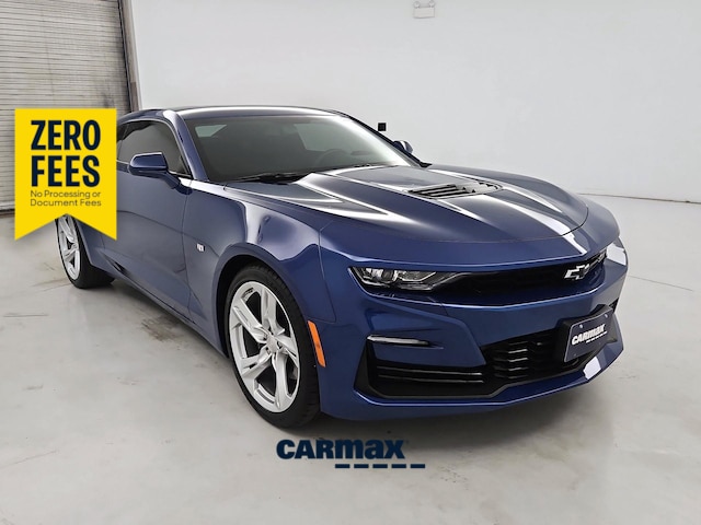 Blue 2022 Chevrolet Camaro Coupe Rear-Wheel Drive Manual
