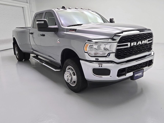Silver 2024 RAM 3500 Tradesman Crew Cab LB DRW 4WD Pickup Truck Four-Wheel Drive Automatic