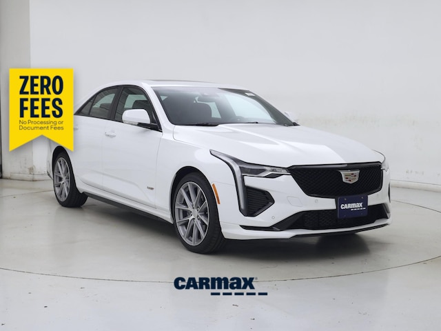 White 2022 Cadillac CT4 V-Series AWD Sedan All-Wheel Drive Automatic