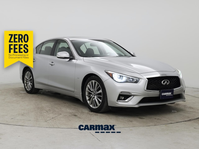 Silver 2018 INFINITI Q50 3.0t Luxe AWD Sedan All-Wheel Drive Automatic