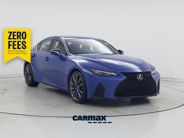 Blue 2022 Lexus IS 350 F Sport RWD Sedan Rear-Wheel Drive Automatic