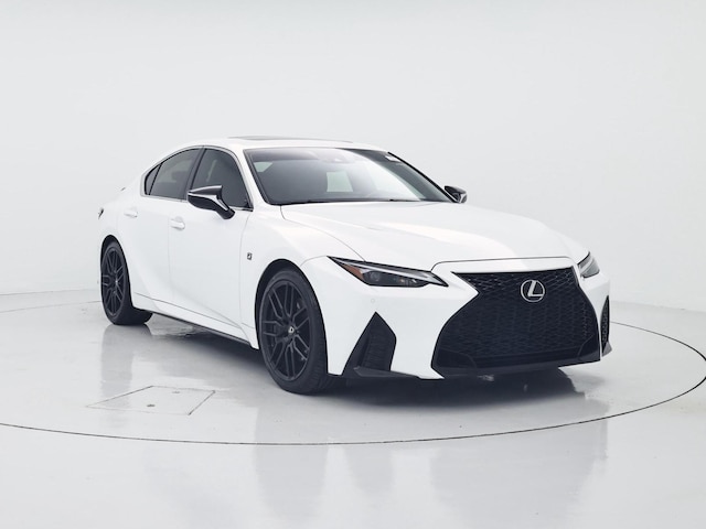 White 2022 Lexus IS 350 F Sport RWD Sedan Rear-Wheel Drive Automatic