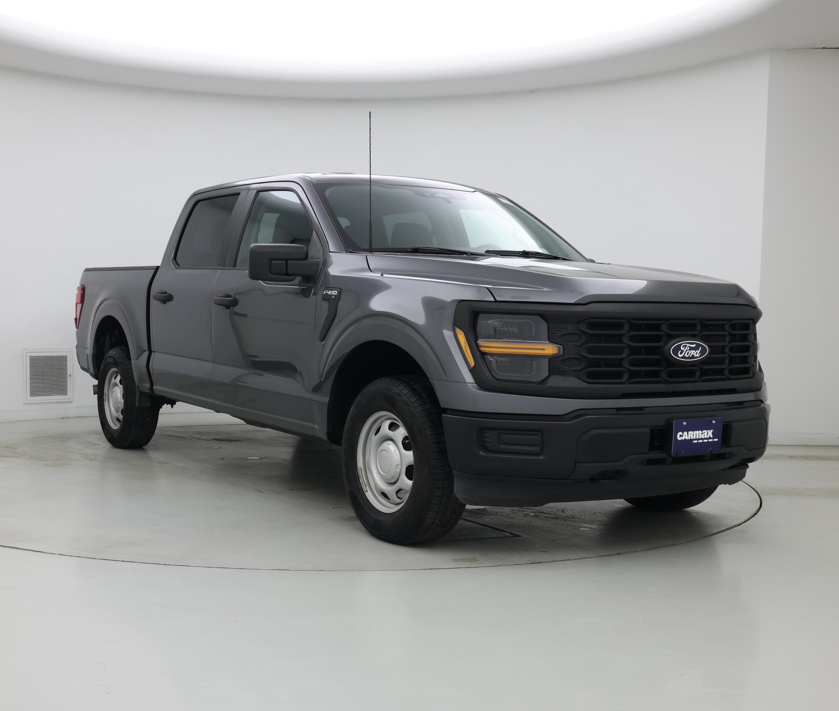 Gray 2024 Ford F-150 Pickup Truck Four-Wheel Drive Automatic