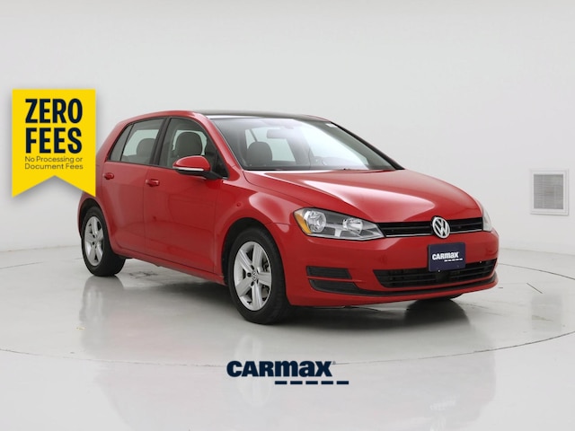 Red 2017 Volkswagen Golf TSI Wolfsburg Edition 4-Door FWD Hatchback Front-Wheel Drive Automatic