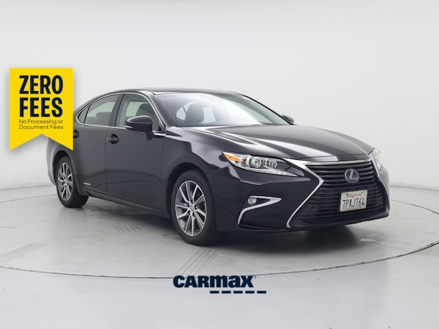 Black 2016 Lexus ES Hybrid 300h FWD Sedan Front-Wheel Drive Automatic