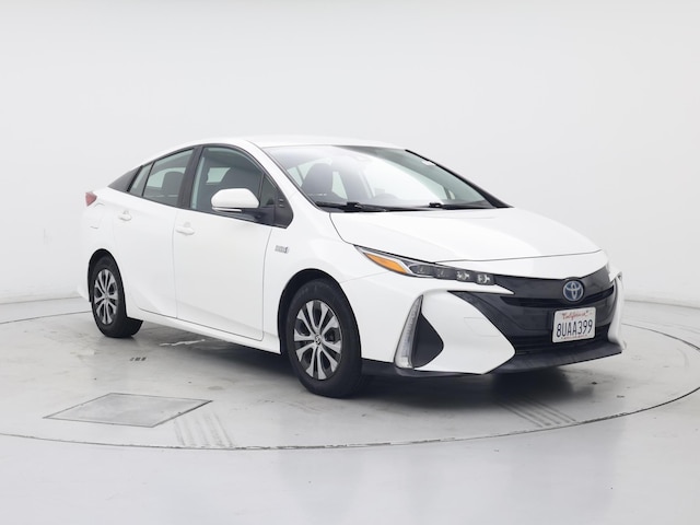 White 2021 Toyota Prius Prime LE FWD Hatchback Front-Wheel Drive Automatic
