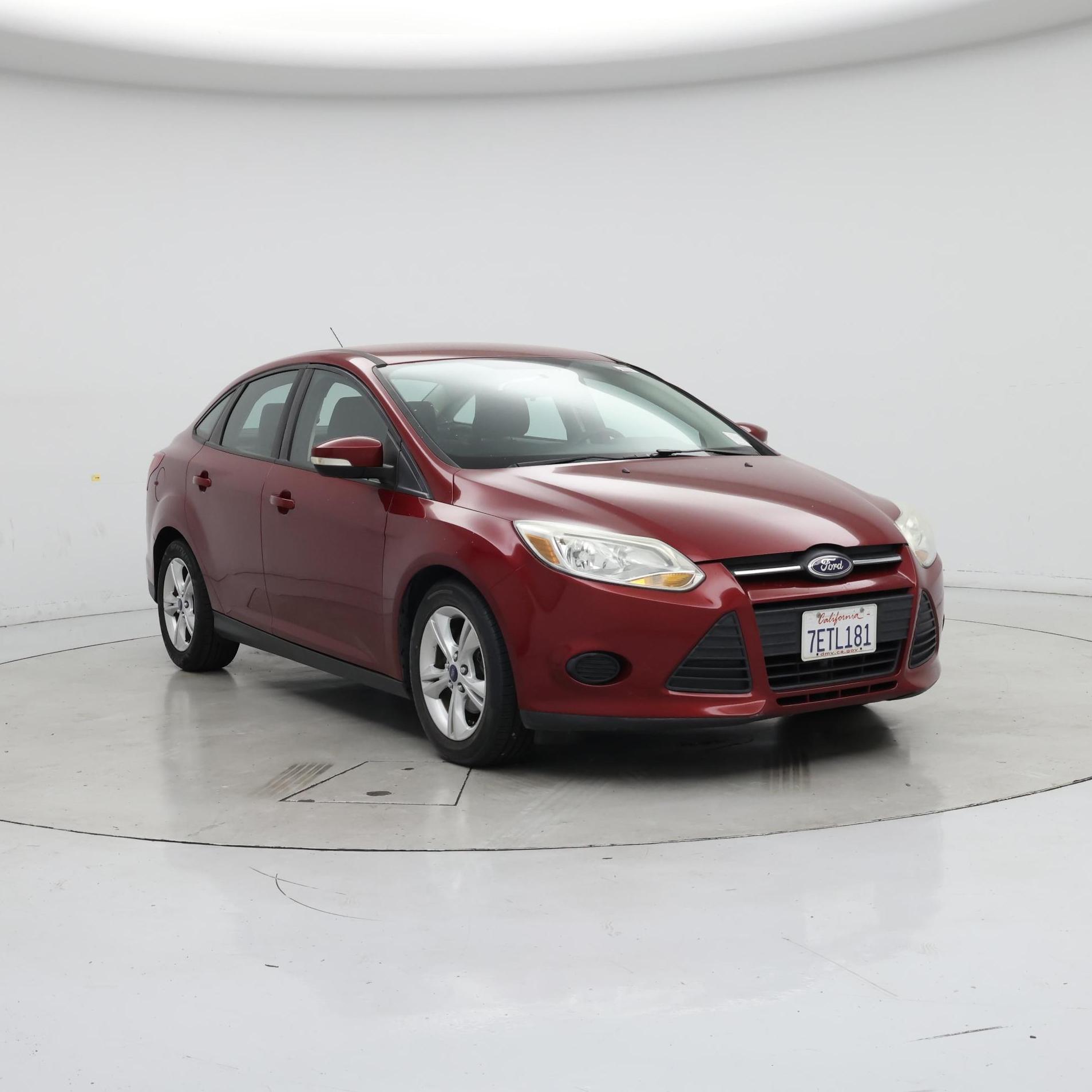 Red 2014 Ford Focus Sedan Front-Wheel Drive Automatic