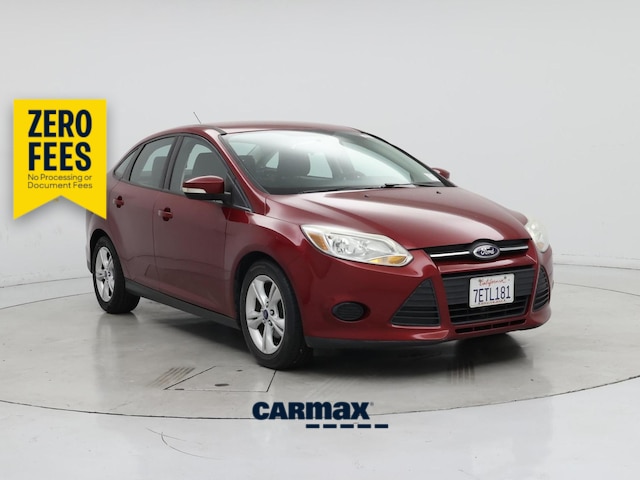Red 2014 Ford Focus Sedan Front-Wheel Drive Automatic