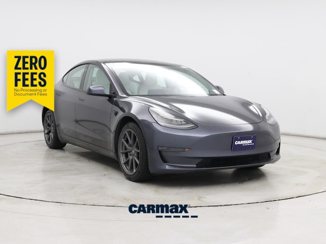 Gray 2021 Tesla Model 3 Sedan Rear-Wheel Drive Automatic