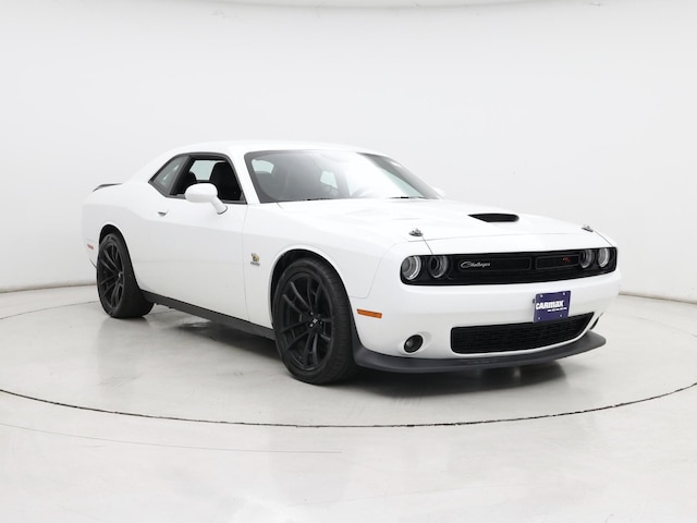 White 2023 Dodge Challenger R/T Scat Pack RWD Coupe Rear-Wheel Drive Automatic