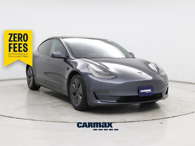 Gray 2023 Tesla Model 3 Sedan Rear-Wheel Drive Automatic