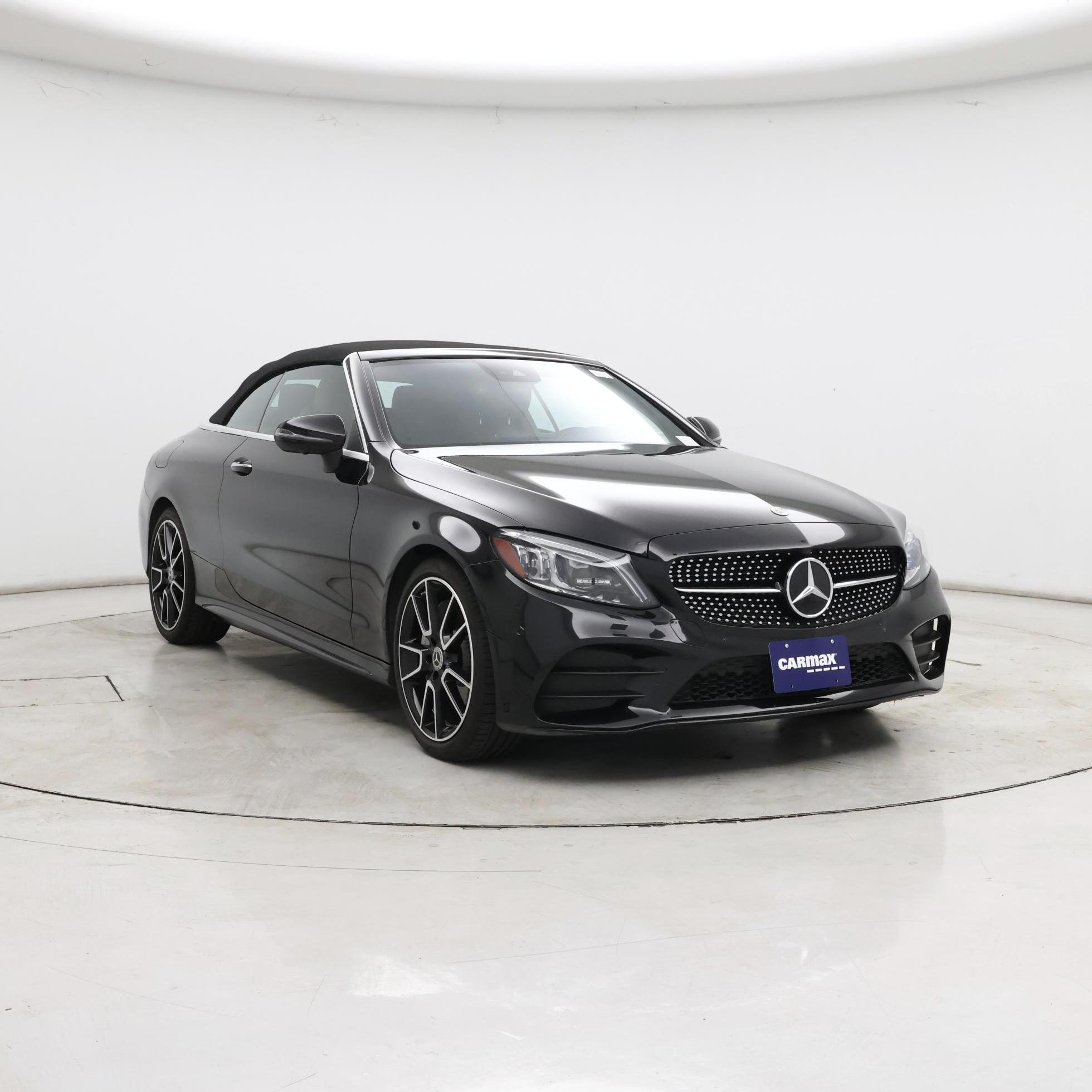 Black 2022 Mercedes-Benz C-Class Convertible Rear-Wheel Drive Automatic