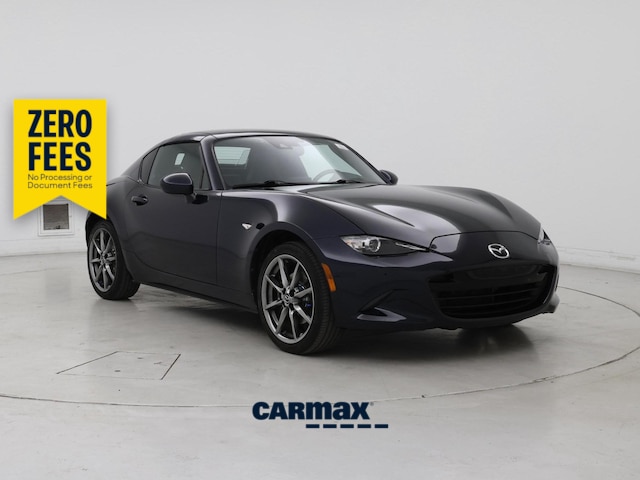 Blue 2021 Mazda MX-5 Miata Convertible Rear-Wheel Drive Manual