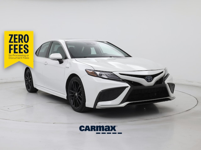Pearl 2021 Toyota Camry Hybrid Sedan Front-Wheel Drive Automatic
