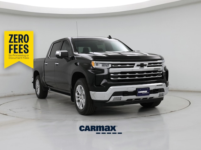 Black 2022 Chevrolet Silverado 1500 LTZ Crew Cab 4WD Pickup Truck Four-Wheel Drive Automatic