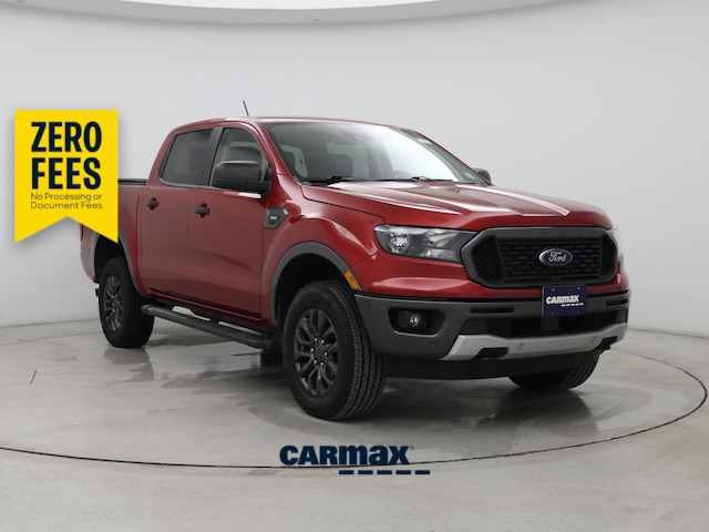 Red 2020 Ford Ranger XLT SuperCrew 4WD Pickup Truck Four-Wheel Drive Automatic