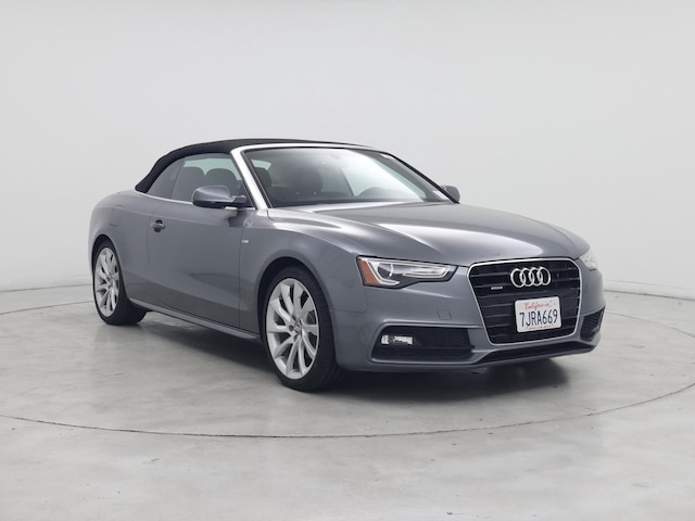 Gray 2015 Audi A5 2.0T quattro Premium Plus Cabriolet AWD Convertible All-Wheel Drive Automatic