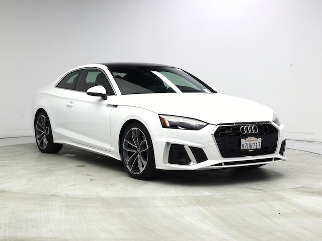 White 2022 Audi A5 quattro Premium Plus S Line 45 TFSI Coupe AWD Coupe All-Wheel Drive Automatic