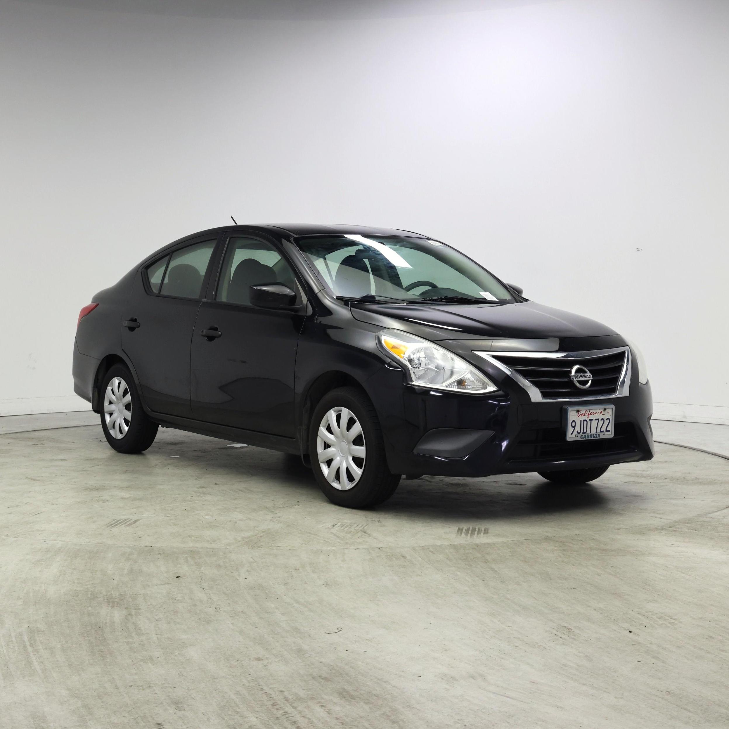 Black 2017 Nissan Versa Sedan  Manual