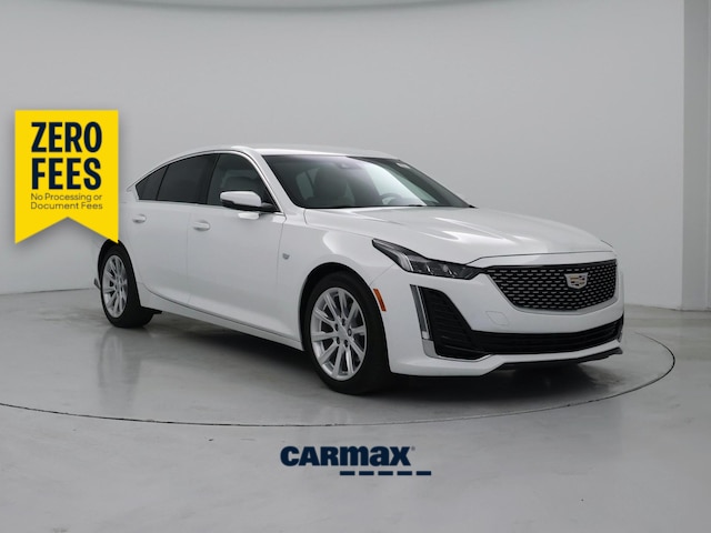 White 2023 Cadillac CT5 Sedan Rear-Wheel Drive Automatic