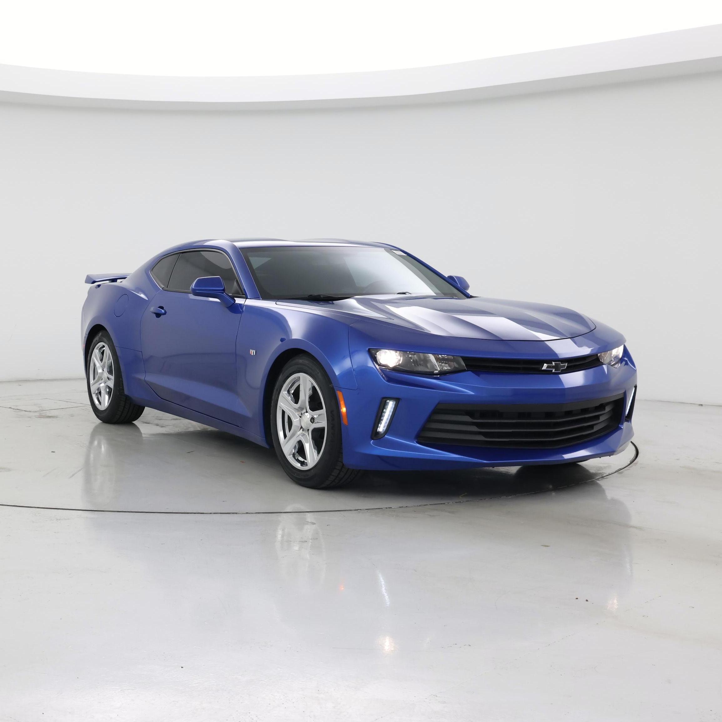 Blue 2018 Chevrolet Camaro 1LT Coupe RWD Coupe Rear-Wheel Drive Automatic