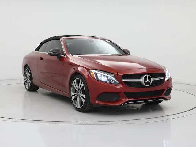 Red 2017 Mercedes-Benz C-Class C 300 Cabriolet Convertible Rear-Wheel Drive Automatic
