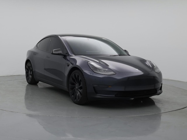Gray 2023 Tesla Model 3 Performance AWD Sedan All-Wheel Drive Automatic
