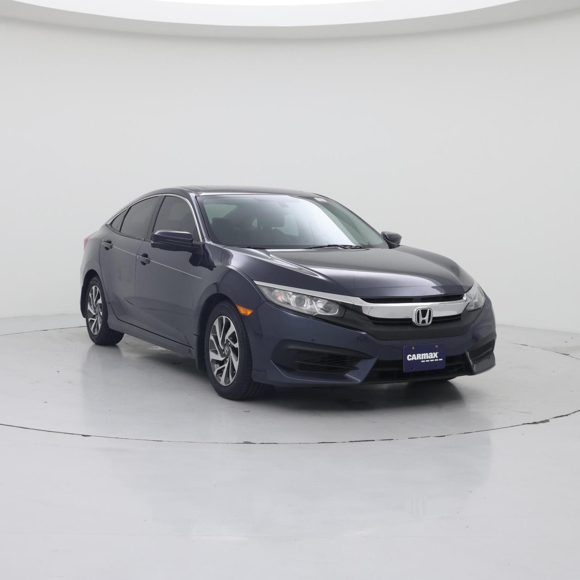 Blue 2018 Honda Civic Sedan Front-Wheel Drive Automatic
