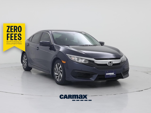 Blue 2018 Honda Civic Sedan Front-Wheel Drive Automatic