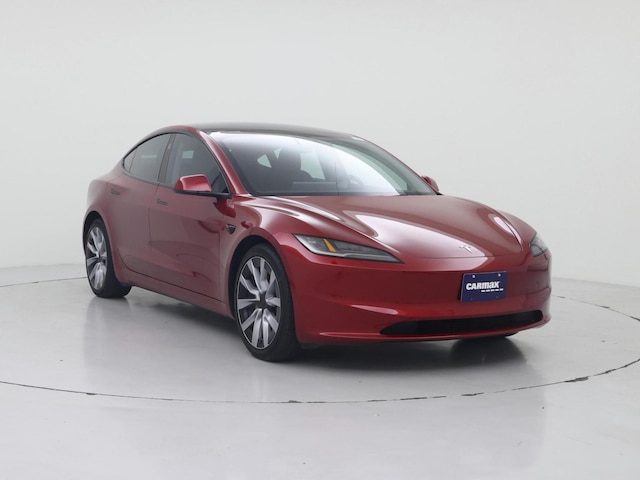 Red 2024 Tesla Model 3 Long Range AWD Sedan All-Wheel Drive Automatic