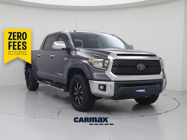 Gray 2019 Toyota Tundra SR5 CrewMax 5.7L 4WD Pickup Truck Four-Wheel Drive Automatic