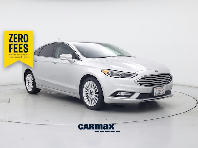 Silver 2017 Ford Fusion Titanium AWD Sedan All-Wheel Drive Automatic