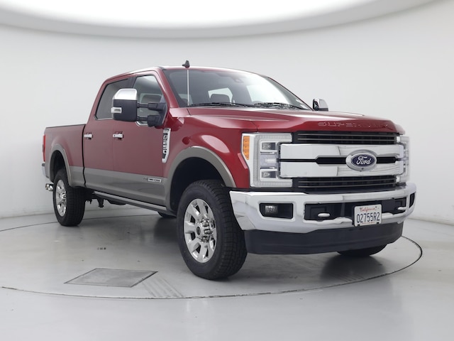 Red 2019 Ford F-250 Super Duty King Ranch Crew Cab 4WD Pickup Truck Four-Wheel Drive Automatic