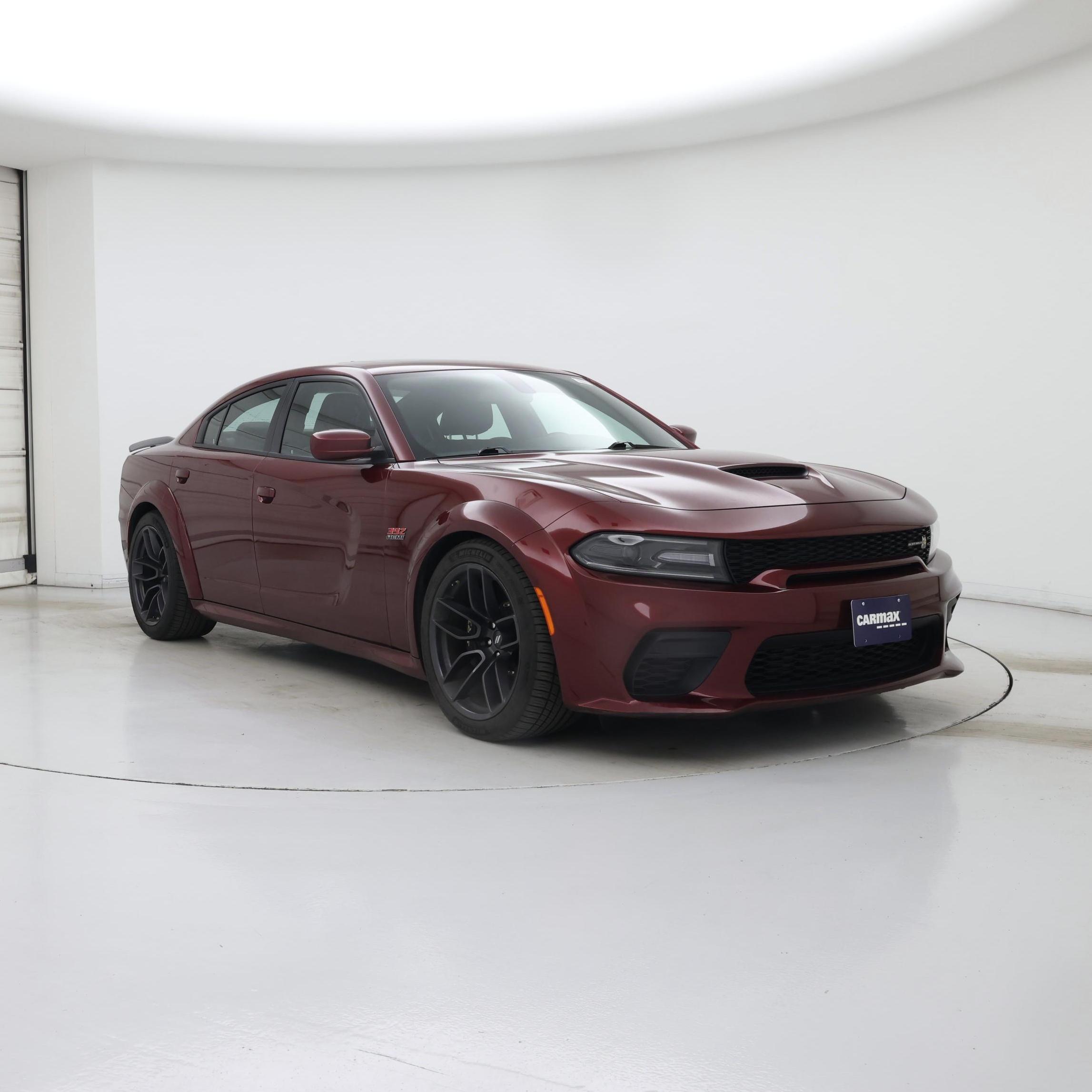 Red (Burgundy) 2021 Dodge Charger Scat Pack Widebody RWD Sedan Rear-Wheel Drive Automatic