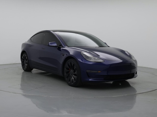 Blue 2023 Tesla Model 3 Performance AWD Sedan All-Wheel Drive Automatic