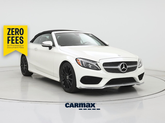 White 2017 Mercedes-Benz C-Class C 300 Cabriolet Convertible Rear-Wheel Drive Automatic