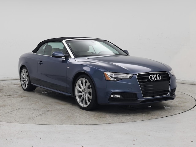 Blue 2015 Audi A5 2.0T quattro Premium Plus Cabriolet AWD Convertible All-Wheel Drive Automatic