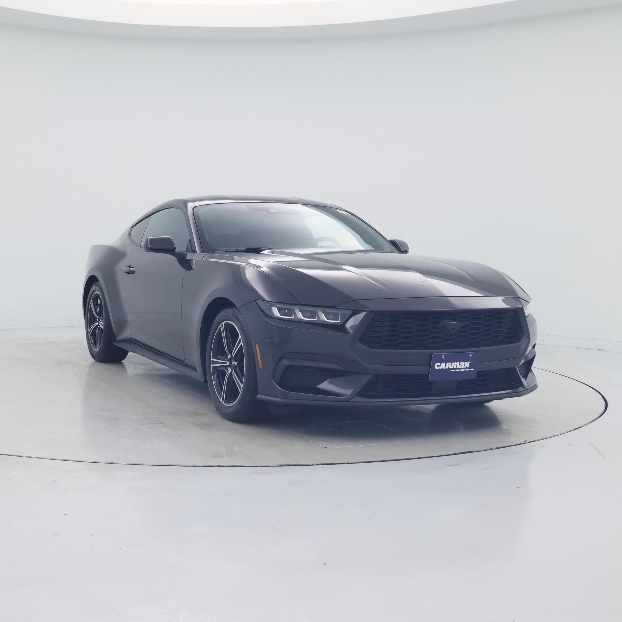 Black 2024 Ford Mustang Coupe Rear-Wheel Drive Automatic