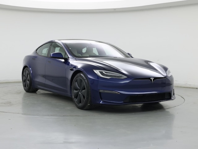 Blue 2021 Tesla Model S Long Range AWD Sedan All-Wheel Drive Automatic