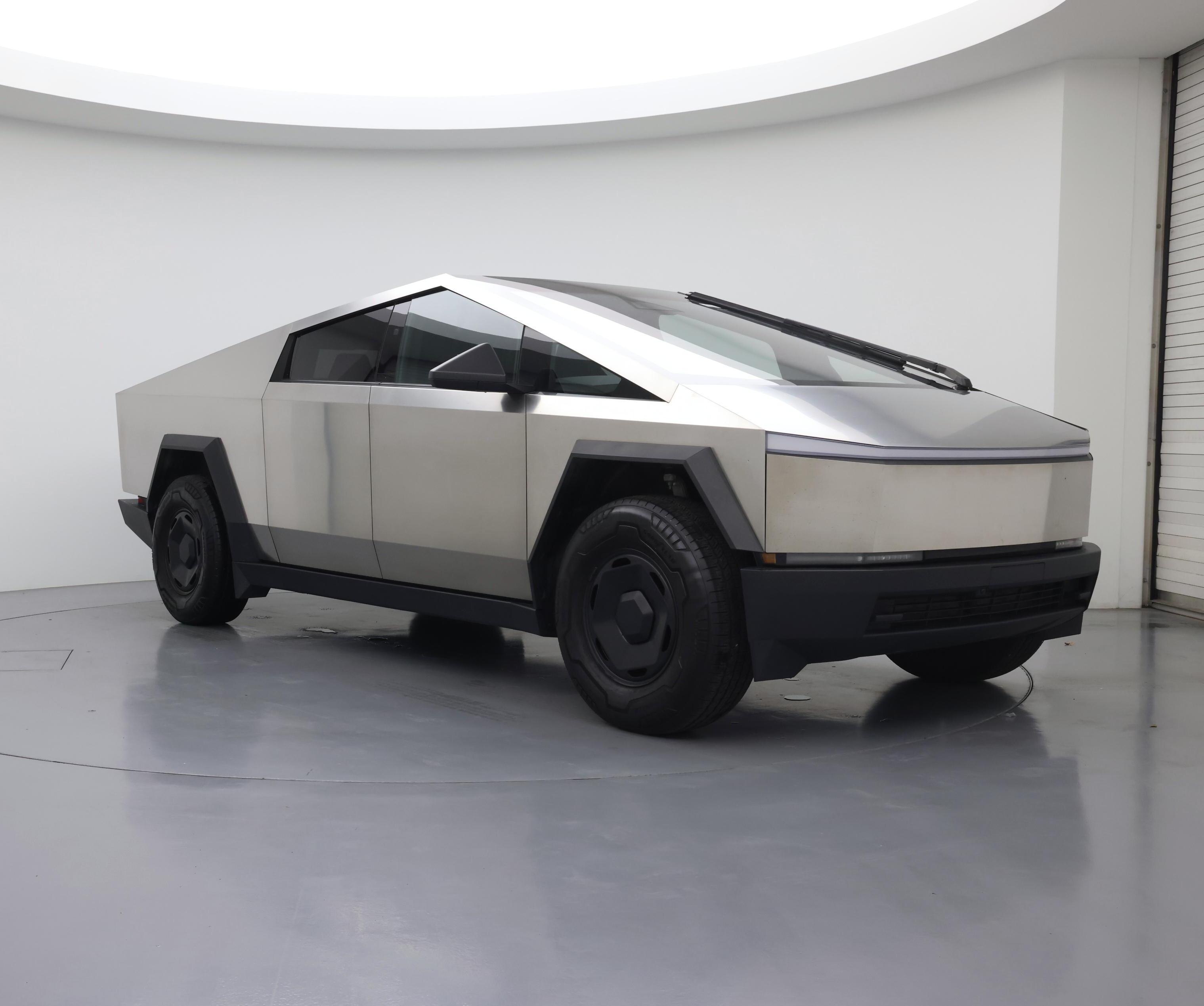 Gray 2025 Tesla Cybertruck Longe Range Crew Cab RWD Pickup Truck Rear-Wheel Drive Automatic