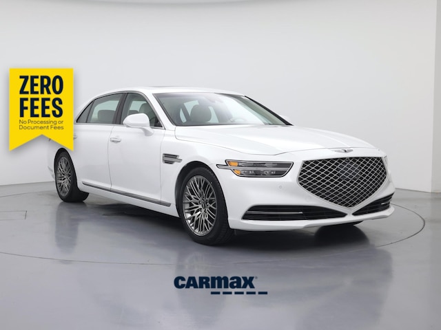 White 2021 Genesis G90 5.0L Ultimate RWD Sedan Rear-Wheel Drive Automatic