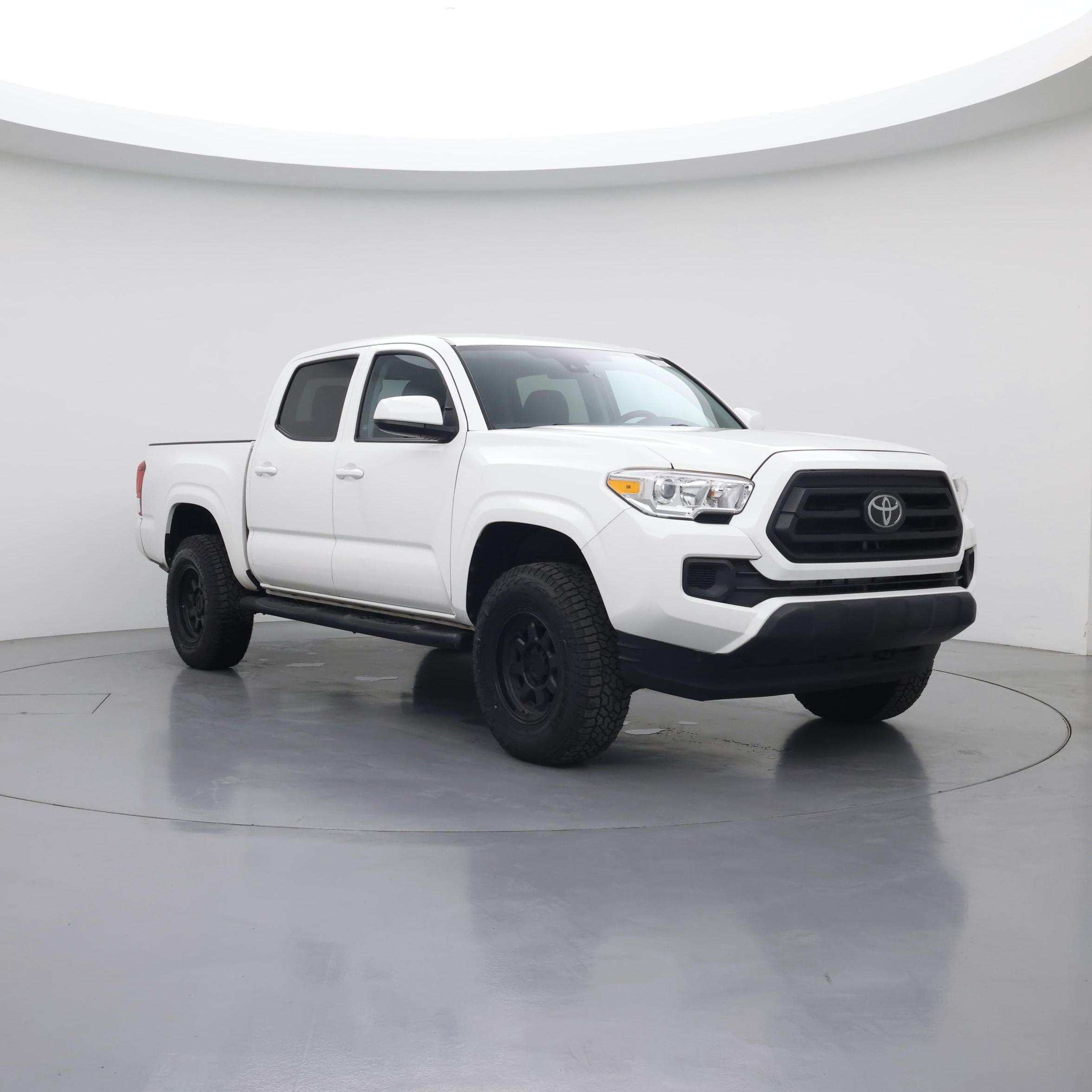White 2020 Toyota Tacoma Pickup Truck Four-Wheel Drive Automatic