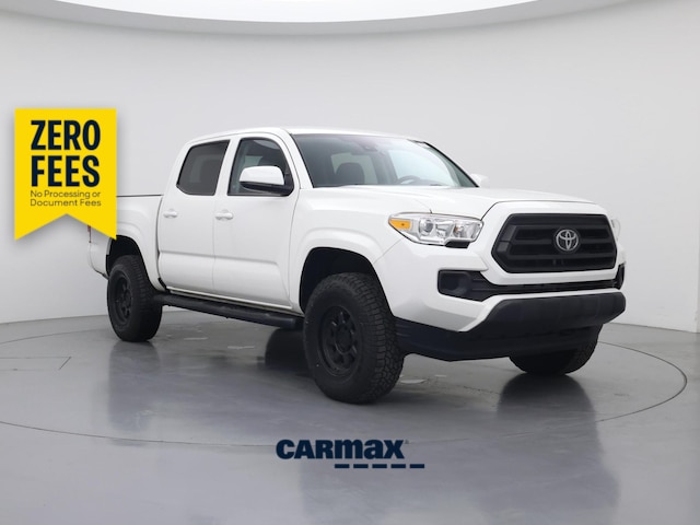 White 2020 Toyota Tacoma Pickup Truck Four-Wheel Drive Automatic