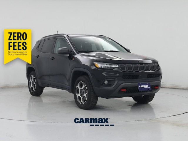 Black 2022 Jeep Compass Trailhawk 4WD SUV / Crossover Four-Wheel Drive Automatic