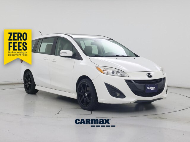 White 2015 Mazda MAZDA5 Minivan Front-Wheel Drive Automatic