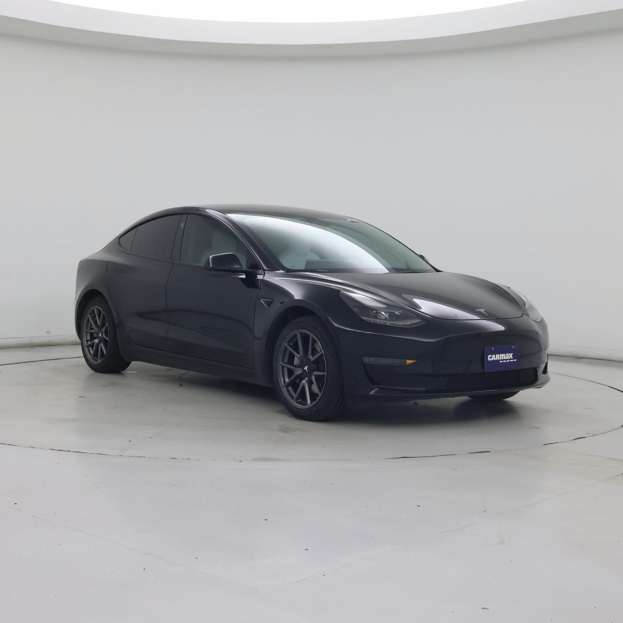 Black 2022 Tesla Model 3 Sedan Rear-Wheel Drive Automatic