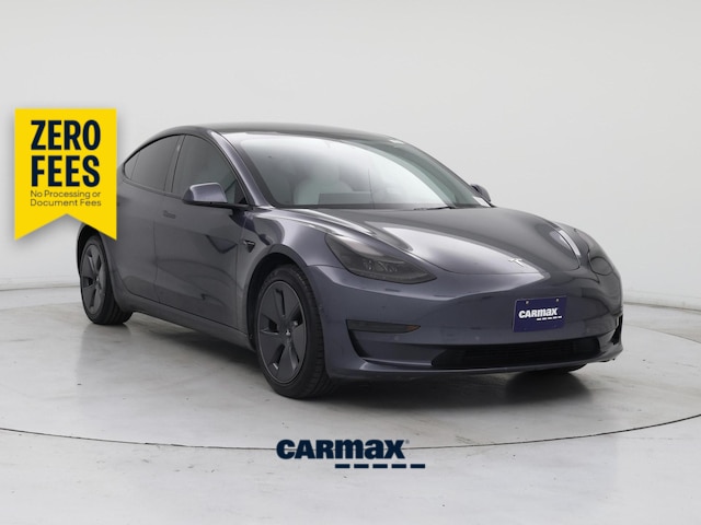 Gray 2022 Tesla Model 3 RWD Sedan Rear-Wheel Drive Automatic