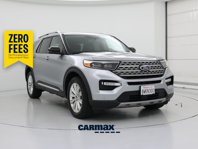 Silver 2021 Ford Explorer Hybrid Limited AWD SUV / Crossover All-Wheel Drive Automatic