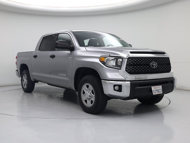 Silver 2021 Toyota Tundra SR5 CrewMax 4WD Pickup Truck Four-Wheel Drive Automatic